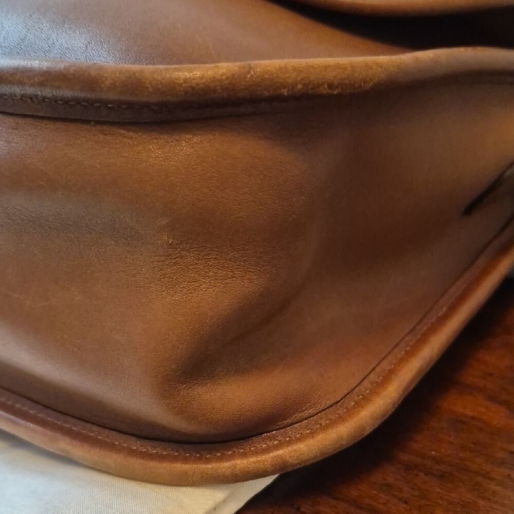 Coach City Bag Tan Leather Shoulder Crossbody Bag and Wallet Set Checkbook 9790 - Picture 10 of 16